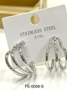 Серьги Stainless steel FE-0058-S