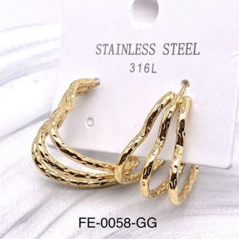 Серьги Stainless steel FE-0058-GG