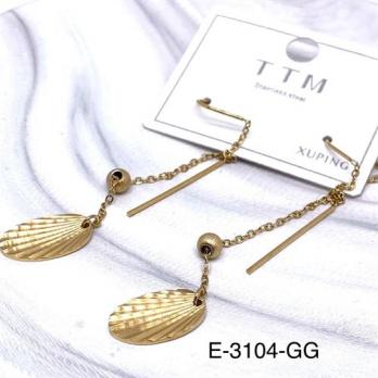 Серьги Stainless steel E-3104-GG