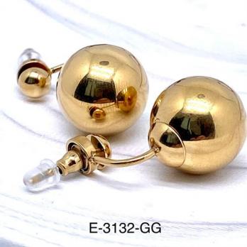 Серьги Stainless steel E-3132-GG