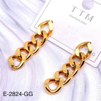 Серьги Stainless steel E-2824-GG