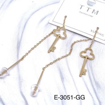 Серьги Stainless steel E-3051-GG