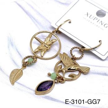 Серьги Stainless steel E-3101-GG7