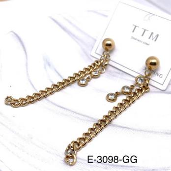 Серьги Stainless steel E-3098-GG