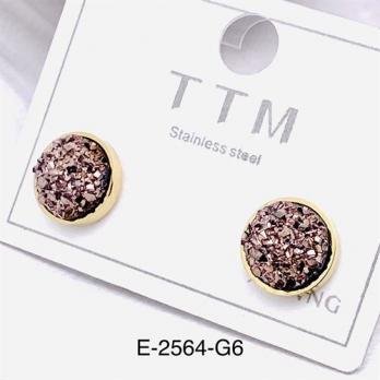 Серьги Stainless steel E-2564-G6