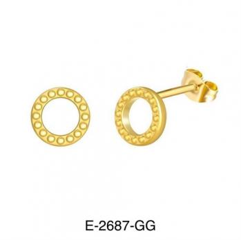 Серьги Stainless steel E-2687-GG