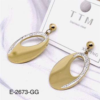 Серьги Stainless steel E-2673-GG