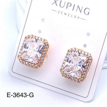 Серьги Xuping E-3643-G