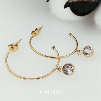 Серьги Stainless steel E-1473-GG