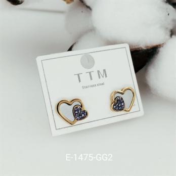 Серьги Stainless steel E-1475-GG2